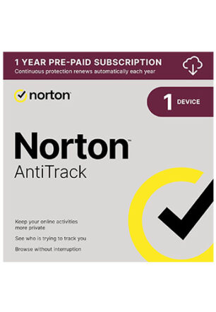 Norton AntiTrack – for blocking trackers and protecting privacy online, for 1 PC or Mac